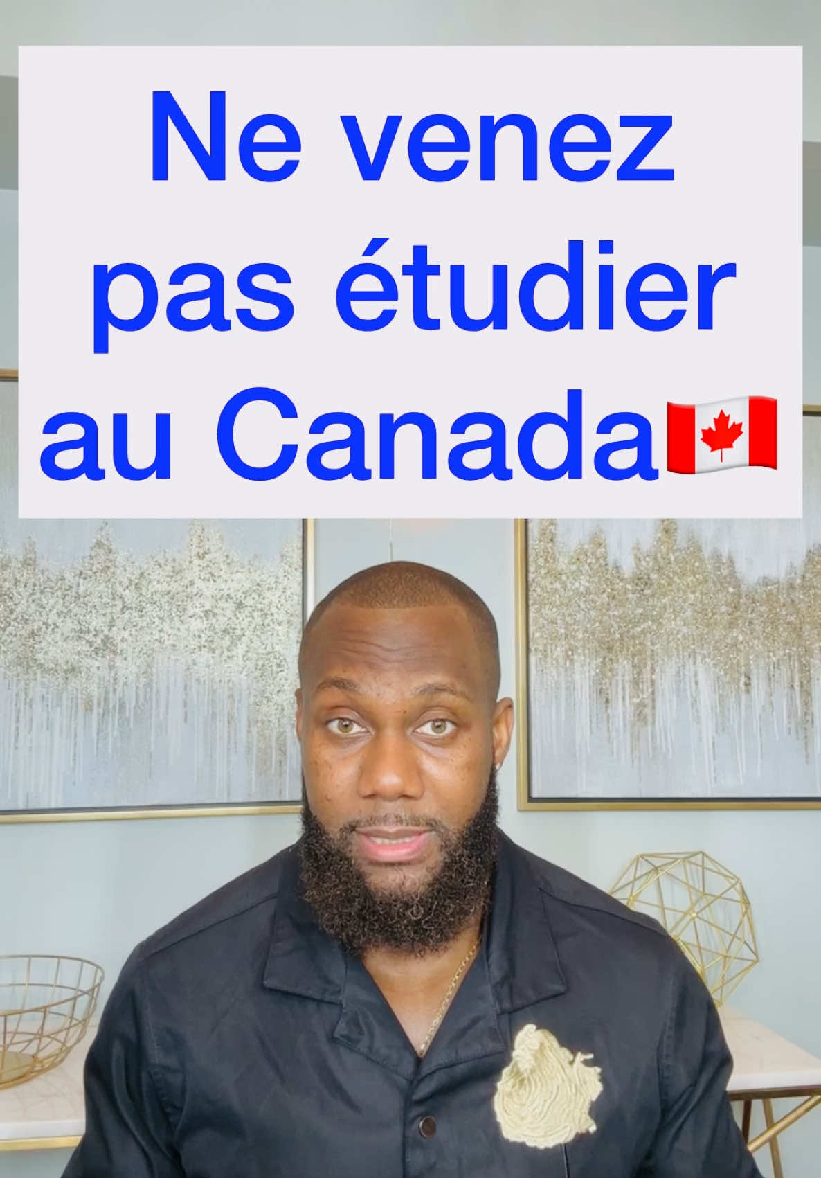 A post by @steevekgabriel on TikTok caption: Ne venez pas étudier au Canada. https://skg.enloja.ca #canada #immigration #viza 