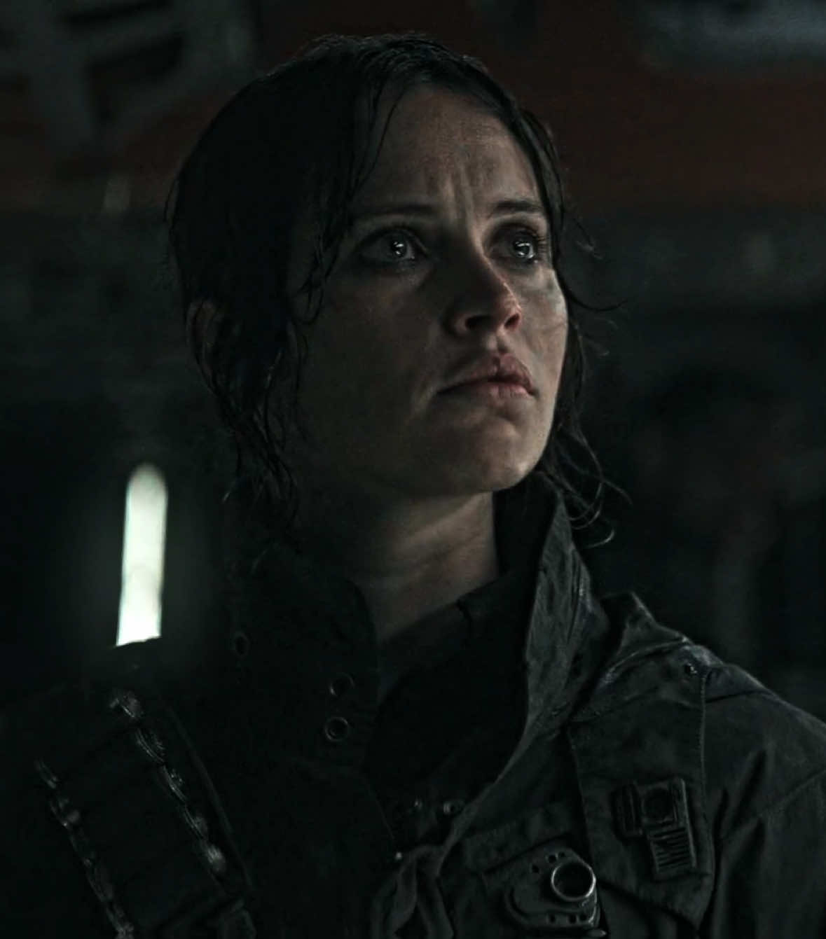 A post by @fennecsrifle on TikTok caption: “cassian didn’t love her” okay explain why he risked his life to go back for her even though he didn’t need her anymore. yeah. yeah. explain that. // #starwars #fyp #foryoupage #starwarsedit #andor #andorseries #rogueoneedit #rogueone #cassianandor #jynerso #jyncassian 