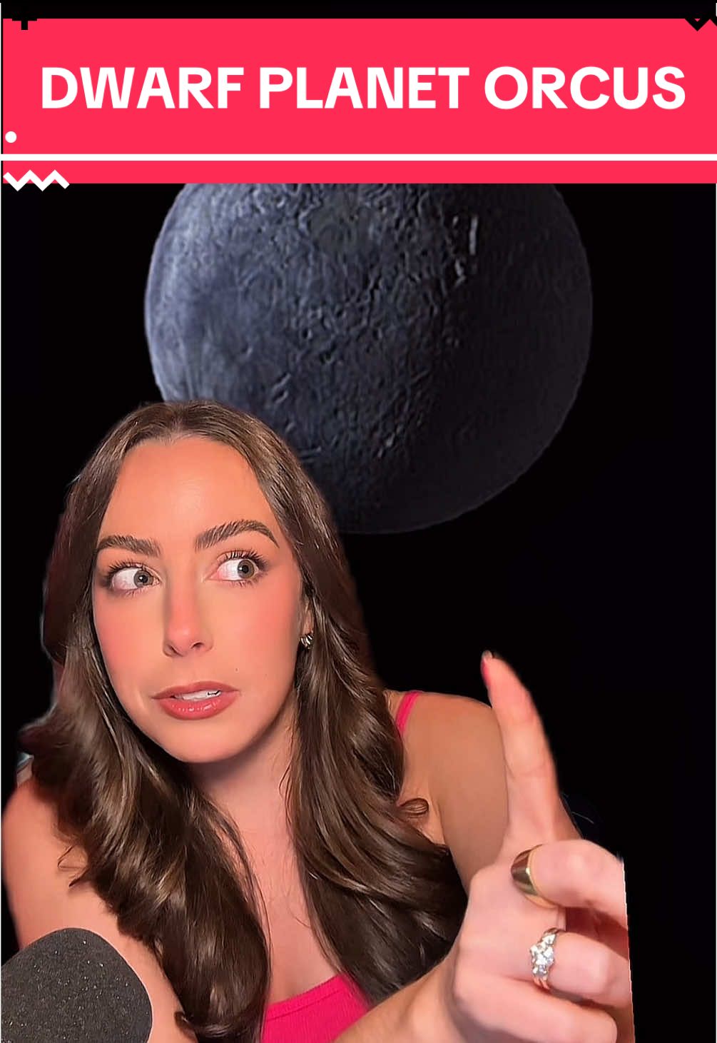 A post by @astro_alexandra on TikTok caption: Dwarf planet ORCUS! Pluto’s twin? #space #astronomy #nasa #science #solarsystem 