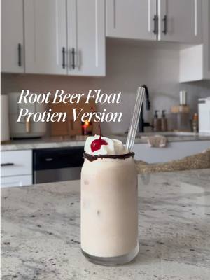 A post by @ on TikTok caption: The Most Nostalgic Summer Treat Reimagined 🍒 Made A Dreamy High-Protein Root Beer Float With The Root Beer Float Protein Shake From @Premier Protein — Back for one last summe — Link In Bio To Grab Yours Before It Disappears Again! #premierrbf #premierprotein #premierrootbeerfloat 