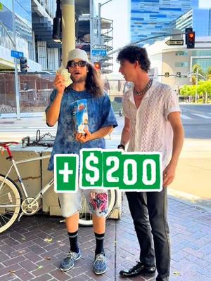 A post by @cashquestusa on TikTok caption: Boom — $200 gone in seconds! We hid it in a bag of MR MARTIN sunflower seeds… and a guy on a bike rolled up and found it first! Respect. Right after that — a wave of you showed up. Too much action for one video — but don’t worry, we’re dropping the rest in Stories. So what do you think of this format? Hit that like and tell us: Where should we go next with Cash Quest? Let’s keep it rolling. #cashquestusa #usa #money #foryou #fyp #cash #treasurehunt #quest #la #losangeles #challenge #lucky @Mr. Martin Seeds & Nuts @Leon Zellers 
