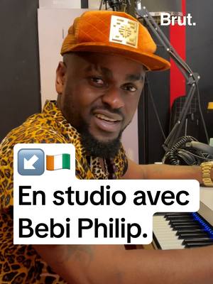 A post by @brutafrique on TikTok caption: 🇨🇮 Rediff - Comment Bebi Philip crée-t-il ses sons ? Pour Brut, Christiane a passé un moment en studio avec l'arrangeur "au doigté magique". Petite leçon.
