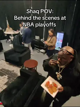 A post by @shaq on TikTok caption: @meta thanks for glasses @NBA on TNT #nbaplayoffs #shaq #pov #nba #shaquilleoneal 