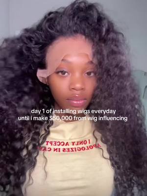 A post by @iiamkerycee on TikTok caption: start today i will be going CRAZY with wig influencing, the goal is 2.5 months !! 💰💰🔥 hair from @Ebarly hair @Ebarly Hidden Strap 360 Wig pt 1/2 #fyp #keryce 