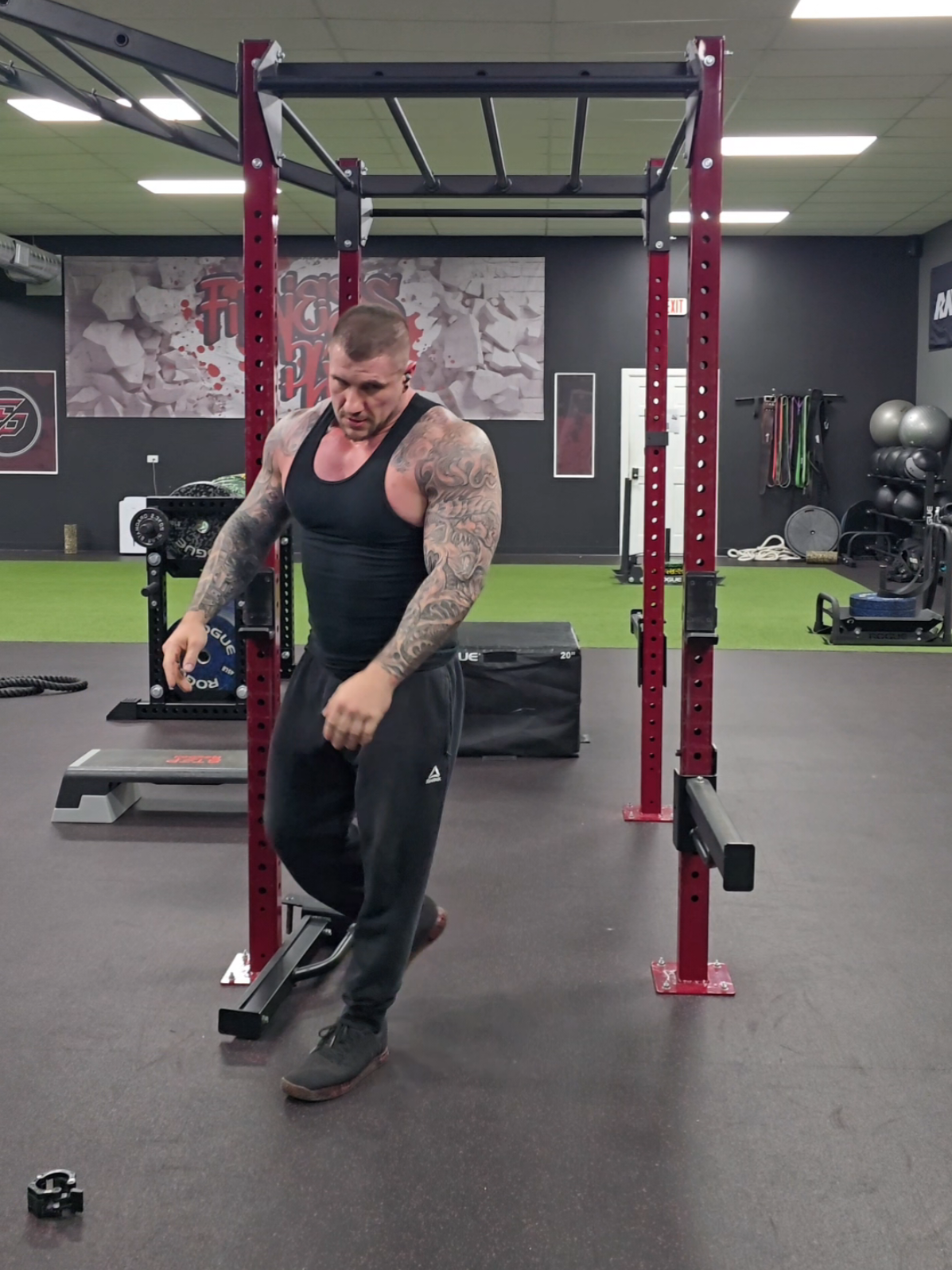 A post by @the.primal on TikTok caption: Besides Powerlifting, I do Functional Training as well at 250lbs