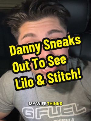 A post by @dannydorito23 on TikTok caption: Replying to @noah paul I saw Lilo & Stitch without my family! 🤣🤫 @Flix Brewhouse #liloandstitch #movie #reaction #sneaky 