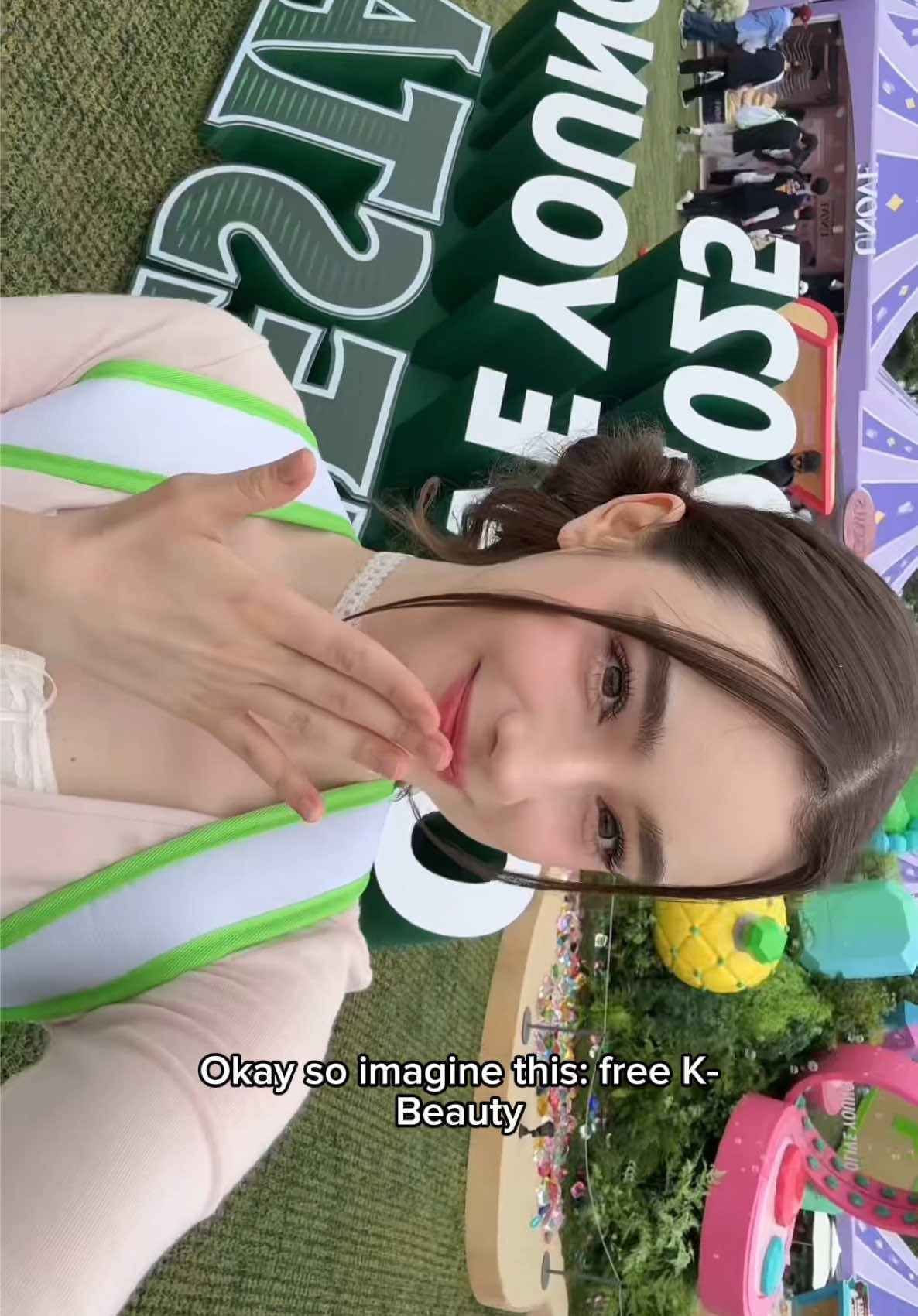 A post by @tarankaaa on TikTok caption: Olive Young Festa-the biggest K-beauty event that happens only once a year!💕🇰🇷 Played fun games, won tons of skincare & makeup, and basically lived my beauty lover's dream lol 🥹🥰 location: Nodeul island, Seoul~ But if you missed the opportunity to attend this year's Olive Young Festa don't worry~ you can always go to Olive Young Global Website / App and find everything you need there🩵 #oliveyoungpartner #oliveyoungfesta2025 #bigbangsale #biohealboh #colorgram #bringgreen #oyfestaexclusives