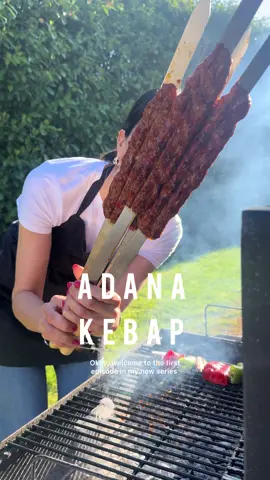 A post by @melizcooks on TikTok caption: Meliz Cooks Good Food: Episode 1, Adana Kebap.  The ingredients here look rather minimal and the truth is, for authentic Adana kebap, they should be. In order to let the juicy flavour of the meat sing, the only other flavours should come from red peppers – the combination of heat from dried and crushed pul biber (Aleppo pepper) and finely chopped kapya biber / romano peppers. Authentic Adana kebap is made by very finely, and a little laboriously, mincing the lamb by hand using a very large, curved knife / cleaver known as a ‘zırh’. If you want an extra kick, use 2 tbsp of acı (hot) red pepper paste instead of 3 tbsp of the tatlı (sweet, milder one). Full recipe on the @goodfoodeveryday website. Link in bio.  2 large red romano peppers cored, deseeded, and cut into large chunks 800g 20% fat lamb mince 3 tbsp Turkish mild (sweet) red pepper paste 1 tbsp pul biber 3 tbsp sunflower oil #melizcooks #adanakebap #kebab #kebap #lamb #bbq #goodfood #recipe #melizcooks