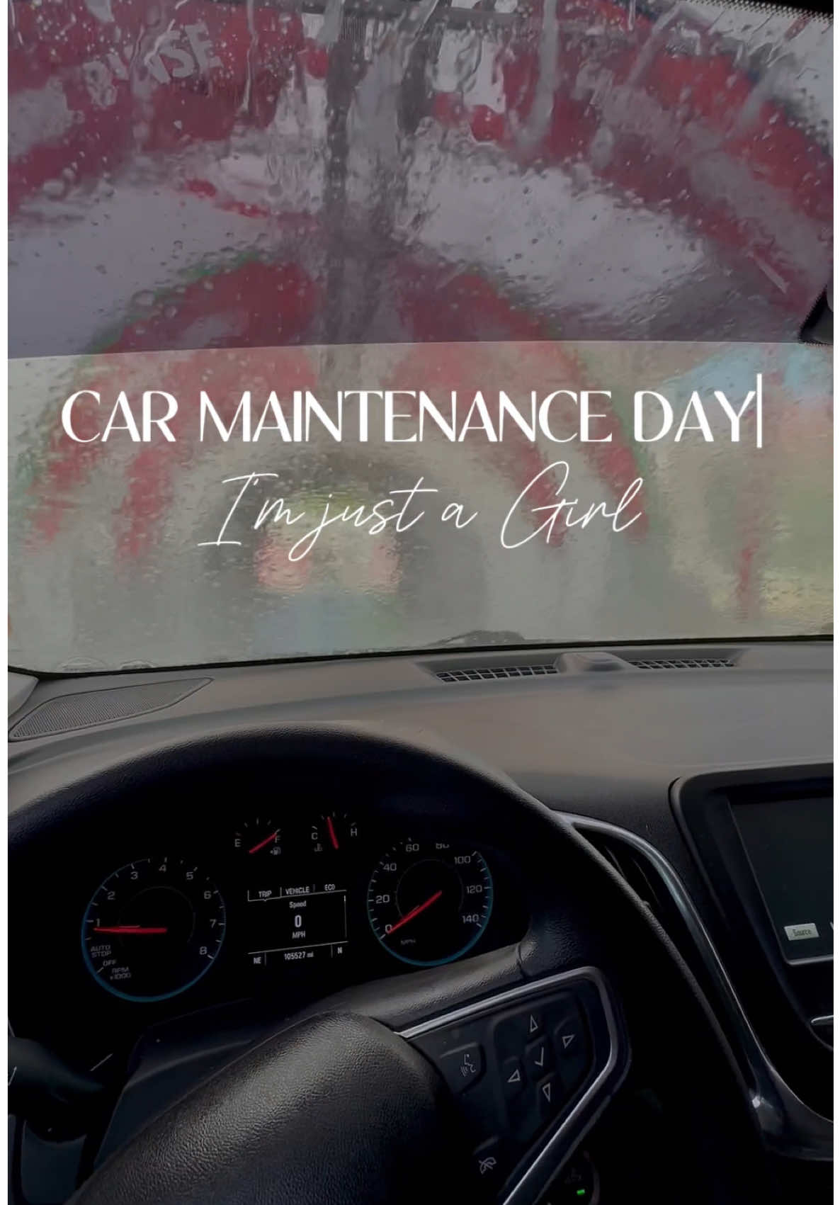 A post by @monaeeethegoat on TikTok caption: “She cleans her car once a month and suddenly thinks she has her life together 💅🧼🚗” #CapCut #carwash #fyp #foryoupage 