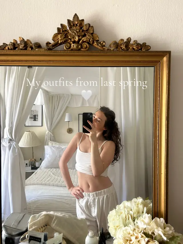 A post by @kelsey_simone on TikTok caption: Spring looks 🤍🐰🩰