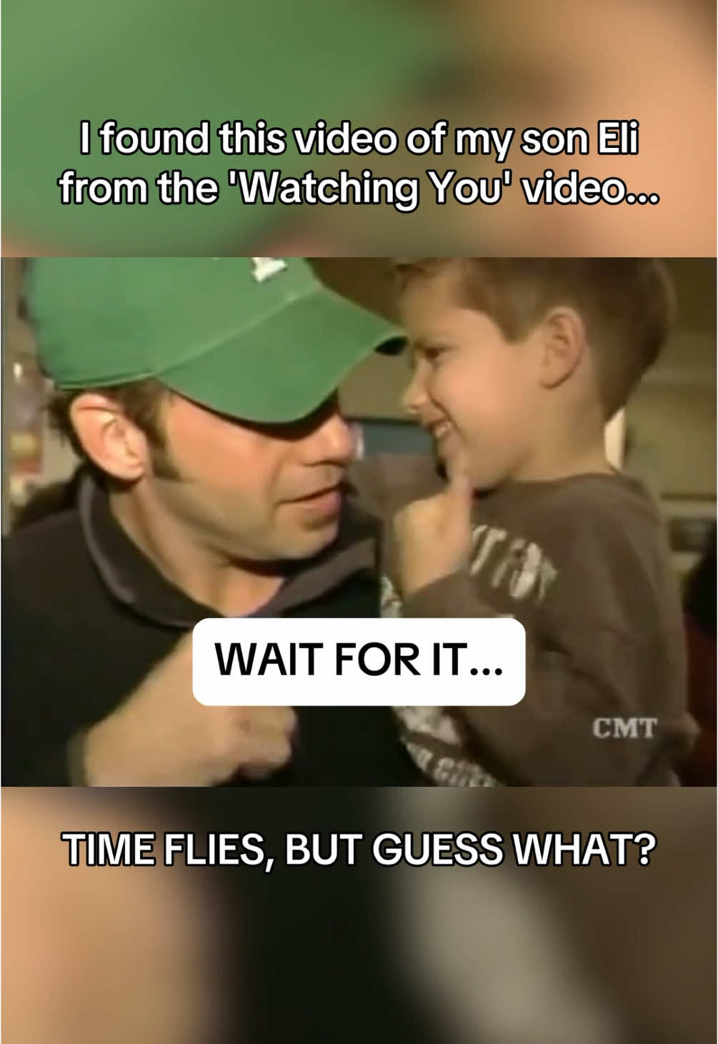 A post by @rodneyatkinsmusic on TikTok caption: Can you believe it? 🤔 Time flies, but the music stays the same. Watching You 2.0 is now streaming everywhere! Let us know in the comments if you grew up listening to this song. @Eli A. #RodenyAtkins #WatchingYou #CountryMusic #FatherSon #Duet
