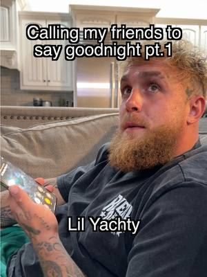 A post by @jakepaul on TikTok caption: Calling my friends to say goodnight Pt. 1 😂