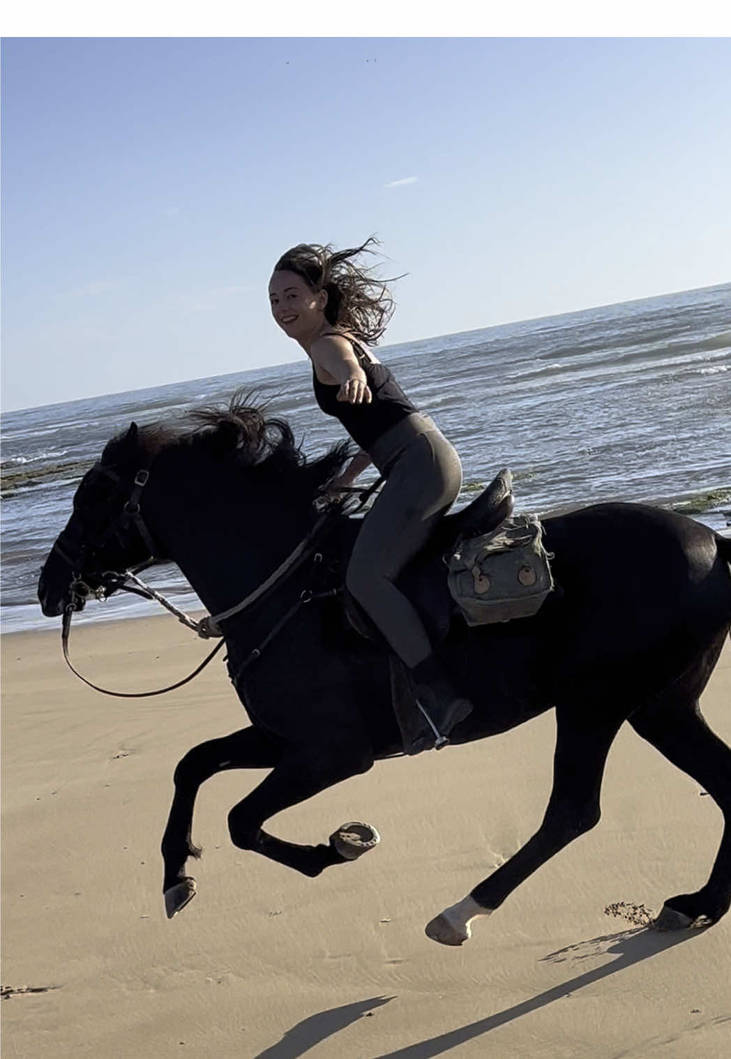 A post by @essaouirahorseparadise on TikTok caption: Flying with Maktub ❤️ 👉🏼 We are a Travel Agency based in Essaouira (Morocco). Join us for an unforgettable horseride holidays. Ride the best horses in town, and meet the best team of riders.  . . . . . . #horses #horsesoftiktok #horse #horsetok #equestrian #fyp #cheval #fypage #viral #viralvideo #pferd #horsesontiktok #лошадь #horselove #essaouira #morocco #lovak #caballos #cavalli 