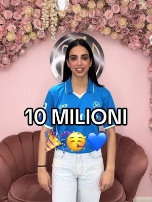 A post by @newmartina on TikTok caption: SEMPRE FORZA NAPOLI E GRAZIE A TUTTI PER I 10 MILIONI !!! CI VEDIAMO LUNEDI 21;30 LIVE A TEMPO❤️❤️❤️