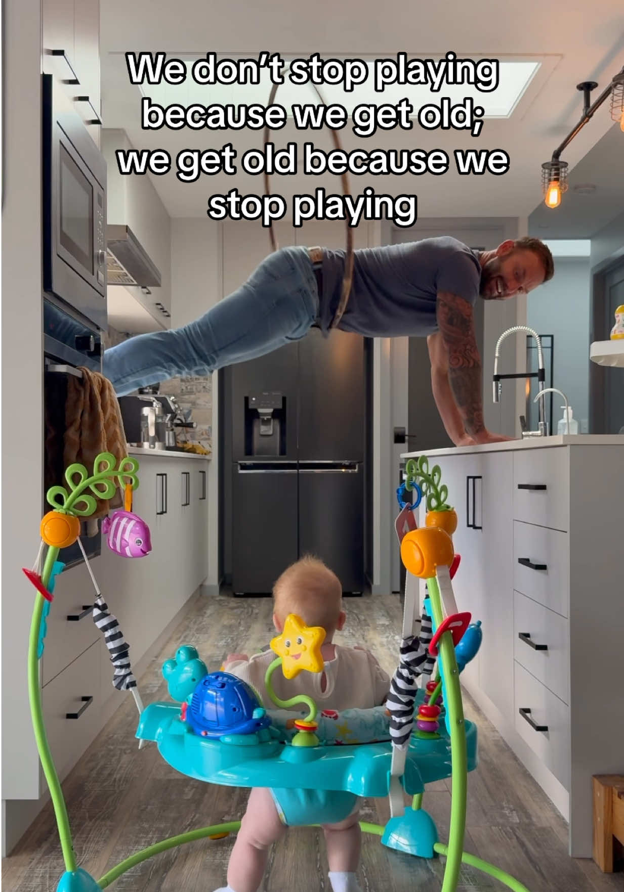 A post by @joelbushby on TikTok caption: Why should the kids have all the fun 🤣