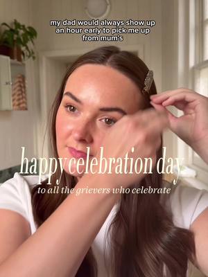 A post by @loumayyy on TikTok caption: In recognition of Celebration Day this year, I’ve made a donation to their charity partners - MIND, Make a Wish, Royal Marsden, and Hospice UK. Love you grievers <3 AD @celebrationdayuk #CelebrationDayUK  #shareyourstar #deaddadclub #grieftok #parentloss 