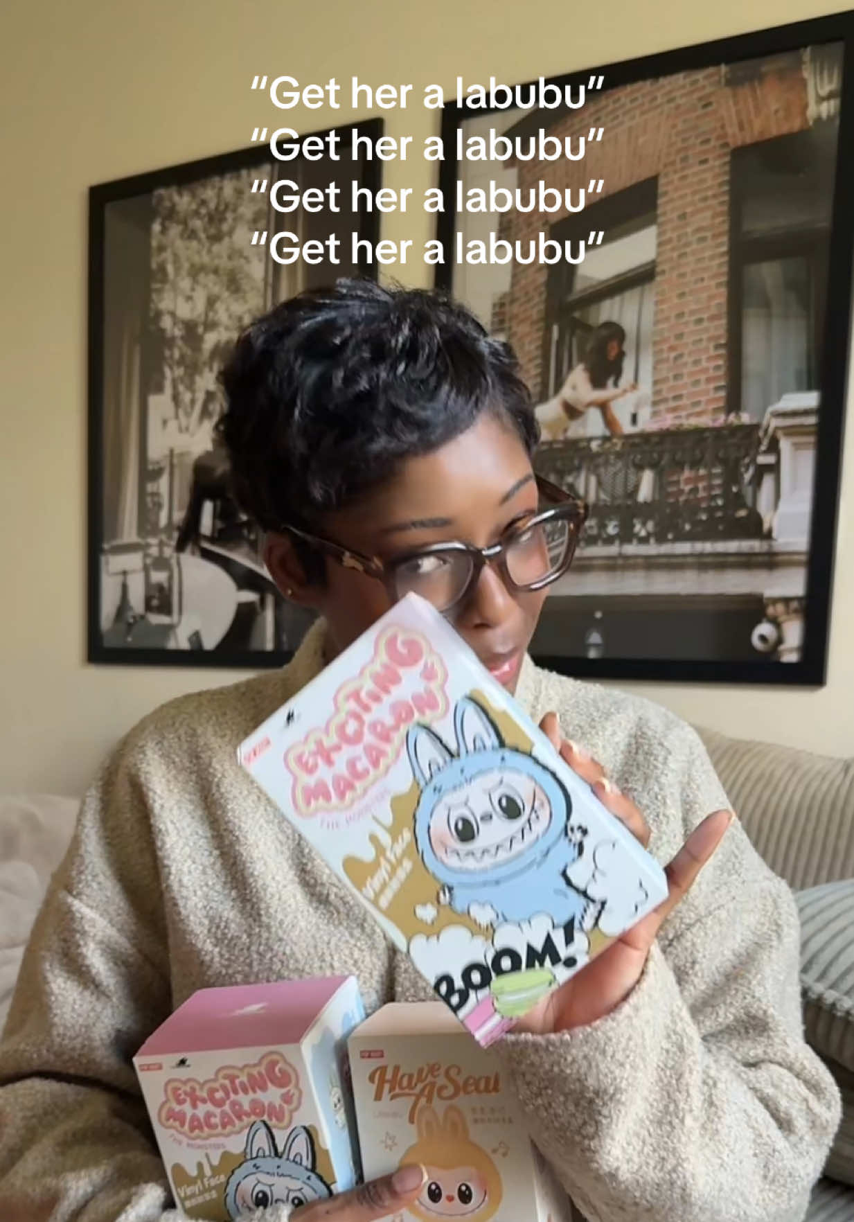 A post by @sheneawalker on TikTok caption: By the look of this outfit, I think I might be morphing into one 😂 #labubu #fyp 
