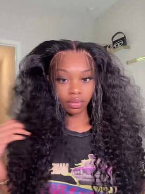 A post by @iiamkerycee on TikTok caption: pt 2/2 , i love this wig ngl high quality , super fluffy !! 13x6 deep wave 28” @sterlyhair_shop 🎀