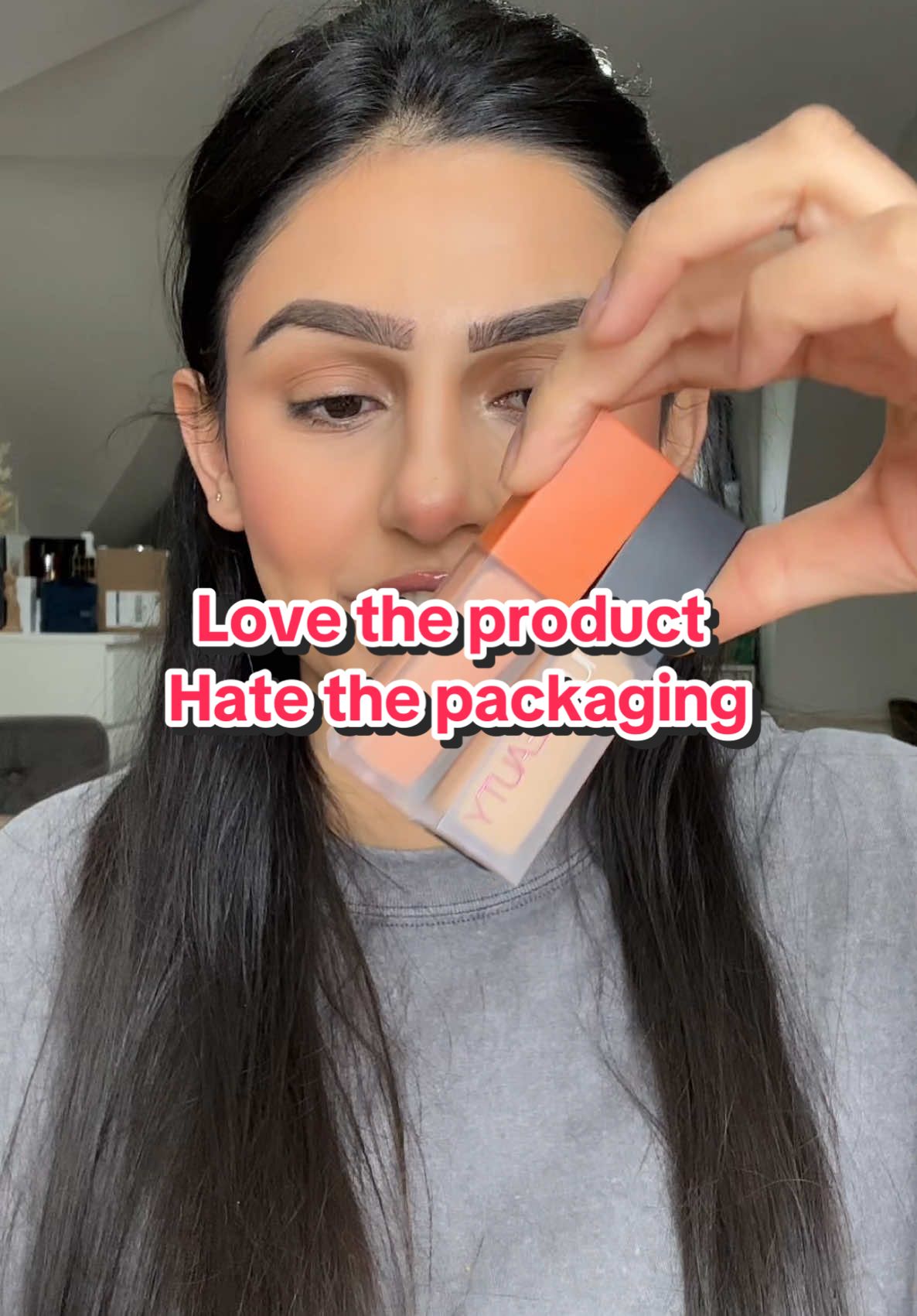 A post by @glambygilly on TikTok caption: Travelling anywhere with this corrector concealer combo will be the end of me 😭 @Huda @Huda Beauty @hudabeautyshop 