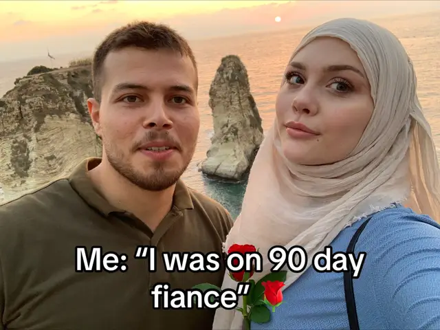 A post by @omavery on TikTok caption: #90dayfiance #married #toldyouso #syrian #revert #muslim #averyandomar #airball 