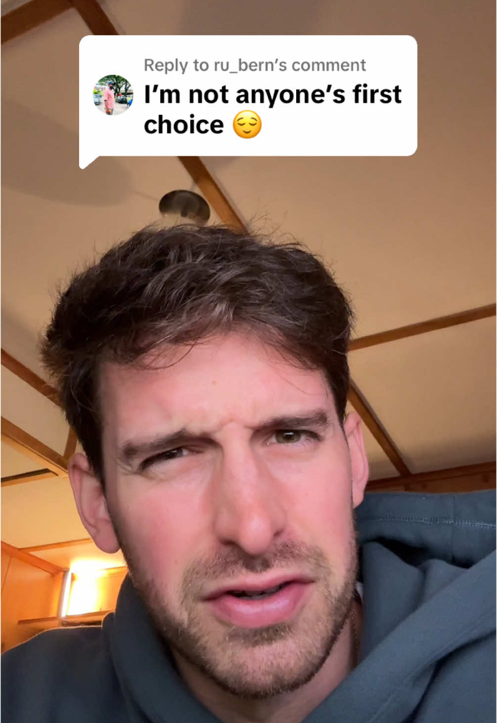 A post by @joeykidney on TikTok caption: Replying to @ru_bern you’re not anyone’s first choice? #fyp #poetry 