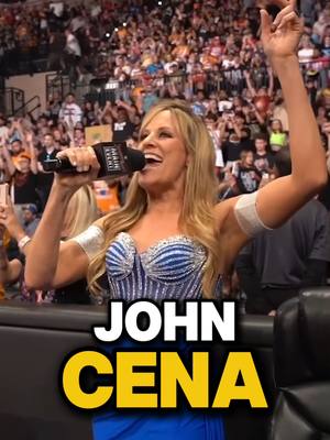 A post by @wwe on TikTok caption: This is so nostalgic 🥹 #WWE #JohnCena #LilianGarcia