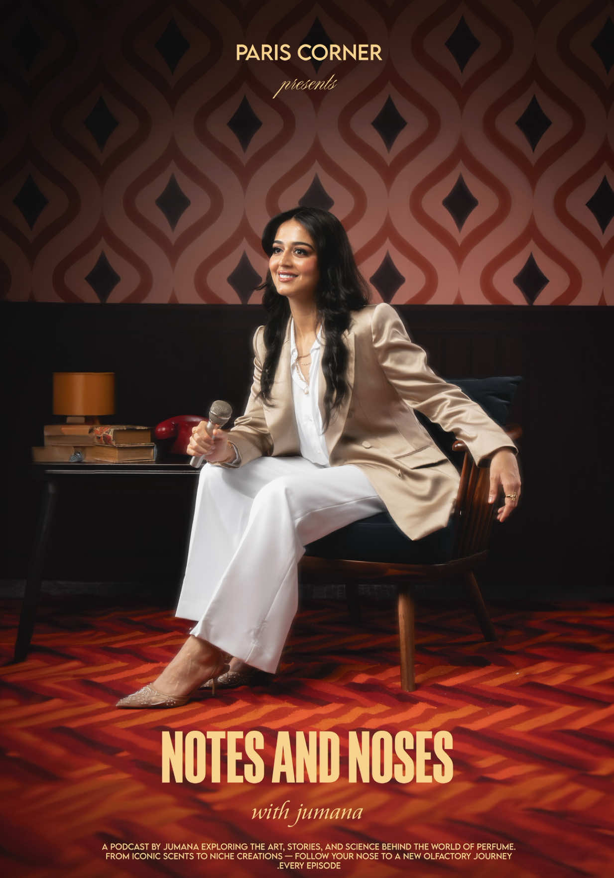 A post by @jumana on TikTok caption: This is just a tease of what’s to come… The first episode of Notes and Noses by Paris Corner is on its way — and it’s unlike anything you’ve heard. Watch the teaser. Feel the vibe. Stay tuned. #NotesAndNoses #ParisCorner 
