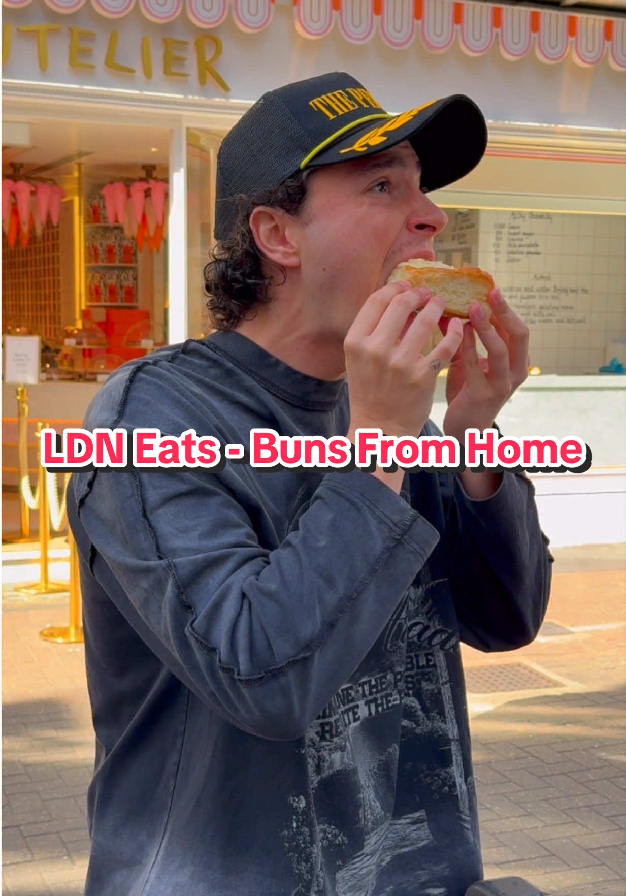 A post by @tom on TikTok caption: Worth The Hype? 😋 London’s Best Food - (Buns From Home) #london #londonfood #cinnamonroll #foodreview #londoneats 