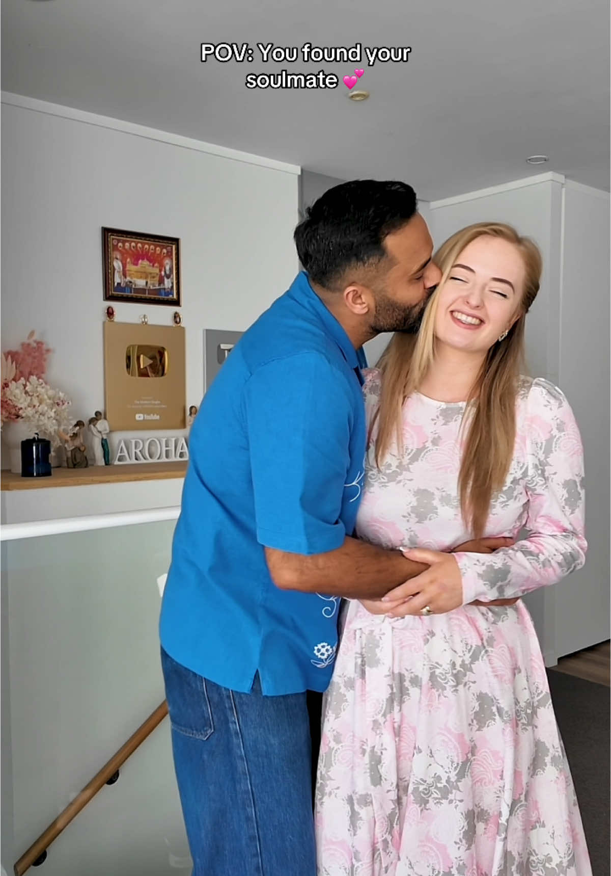 A post by @themodernsinghs on TikTok caption: Till this day, our love feels like a fairytale #ishqmera 🌸 💕 Love this song so much @Jubin Nautiyal #tseries #india #love 