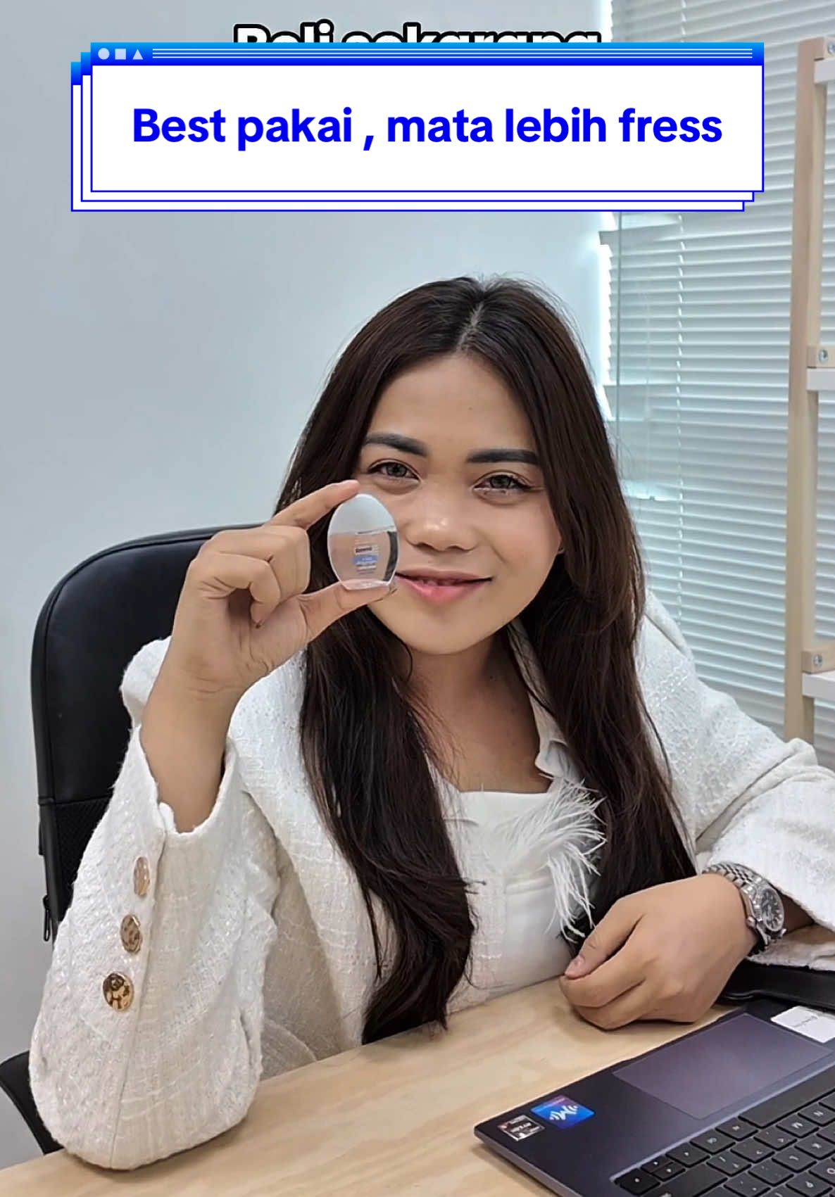 A post by @cahayaicha__ on TikTok caption: Wajib ada dalam bag  @Rohto Eye Drops MY #RohtoEyeDrops #RohtoExtraCool #WorldLeadingEyecareBrand