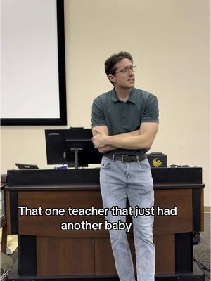 A post by @joerauth_ on TikTok caption: The baby becomes their personality  #fyp #school #class #MaestriDelPov 