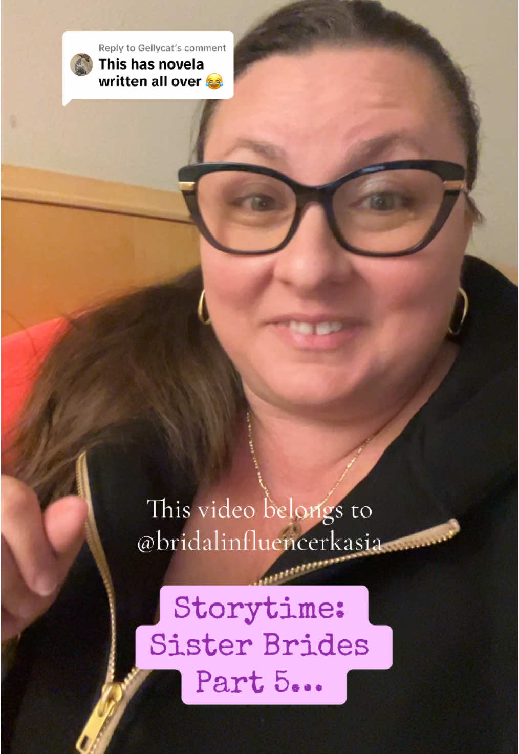 A post by @bridalinfluencerkasia on TikTok caption: Replying to @Gellycat  Storytime: Sister Brides Part 5 #bride #bridesmaids #novela #storytime #dramatok #sister #weddingdrama #kasiasbridal #dramatiktokviral #bridalinfluencerkasia #kasiasbridalchicago