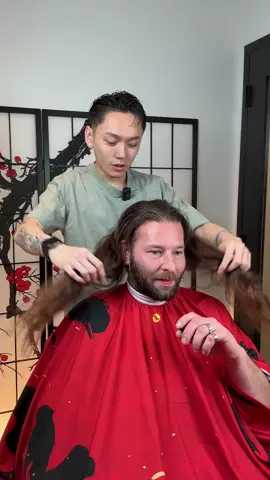 A post by @nguyensteadycutting on TikTok caption: From Long Island NY to RVA 💪🏼 can’t lie one of my favorite transformations I’ve done. For his haircut he asked for the modern mullet and gave a taper on the sides. Looking younger my dawg! LINK IN BIO TO SET AN APPOINTMENT ‼️ _______________________________________ ##richmondvabarber##richmondva##vabarber##rvabarber##barber##fade##haircut##richmondbarber#nguyensteadycutting #transformation #modernmullet 