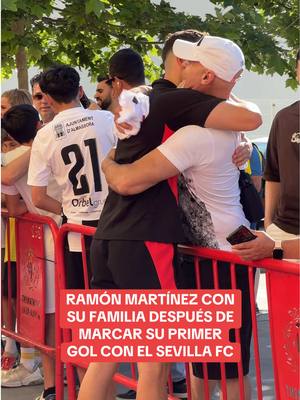 A post by @sevillafc on TikTok caption: Enhorabuena por tu estreno goleador, Ramón 👏🏼👏🏼👏🏼 #SevillaFC #tiktokfootballacademy #DeportesEnTikTok 