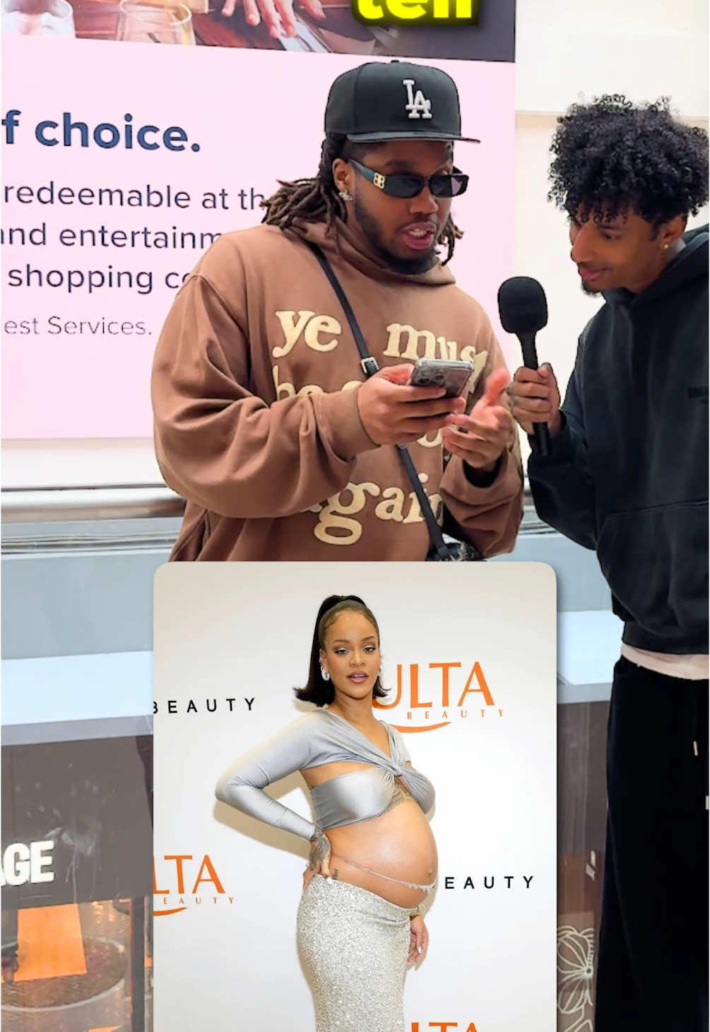 A post by @thatcurlycanadian on TikTok caption: Odds are live on @polymarket for Rihanna having a baby boy. Who’s placing their bets #rihanna #baby 