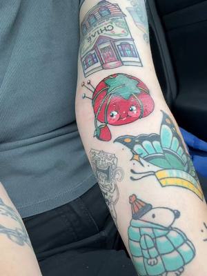 A post by @thriftyweenqueen on TikTok caption: New tattoo reveal!! 