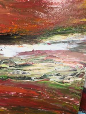 A post by @fenonart on TikTok caption: Abstract art by  @Delawer Omar  #Art #painting #abstract 