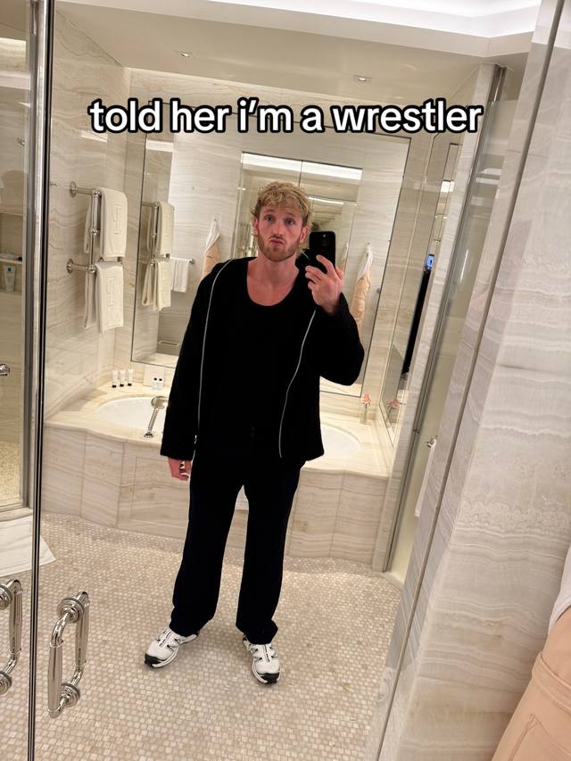 A post by @loganpaul on TikTok caption: Triple H told me to post this
