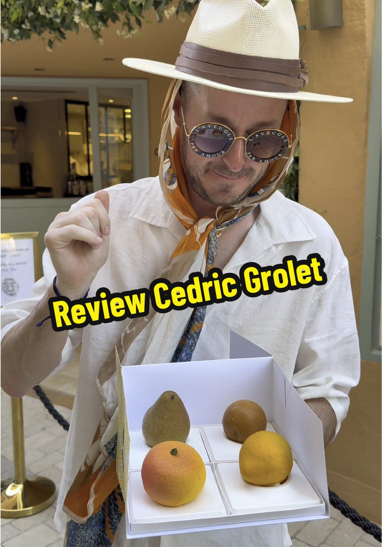 A post by @oliprimeau on TikTok caption: Review Cédric Grolet Saint-Tropez #cedricgrolet #france #patisserie #fyp #france 