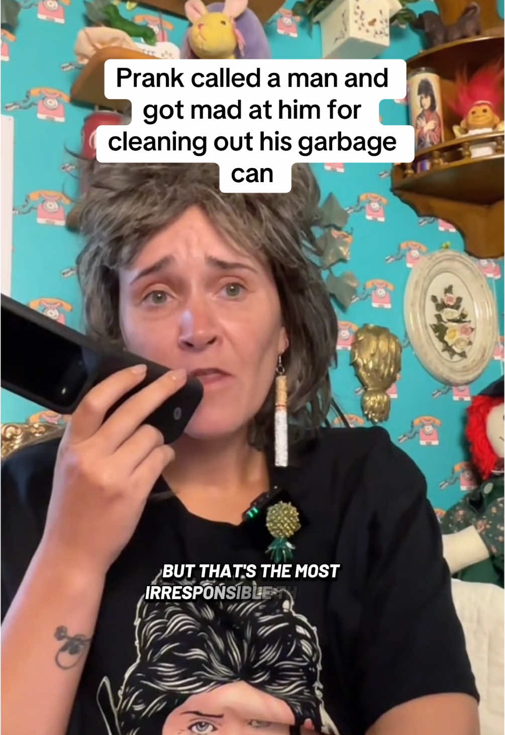 A post by @sarahsoda5 on TikTok caption: Only rain down the drain #fyp #prankcall #suedillon 