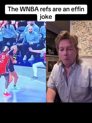 A post by @mdg650hawk7thacct on TikTok caption: #duet with @SteeminBeamin The WNBA refs are an effin joke 