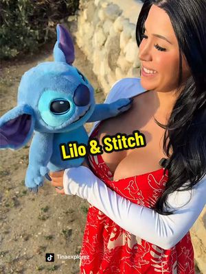 A post by @tinaexplorez on TikTok caption: Stitch is adorable ☺️ #viral #foryou #liloandstitch #disney #disneybound #626 