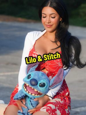A post by @tinaexplorez on TikTok caption: LILO & stitch photo shoot #viral #foryou #liloandstitch #disney #disneybound 