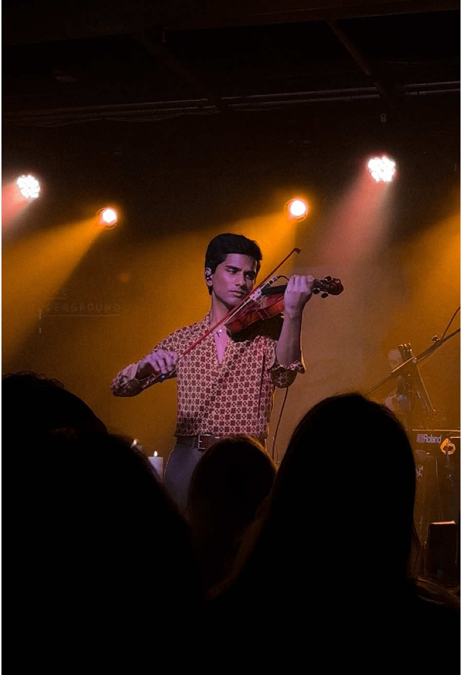 A post by @joelsvnny on TikTok caption: luminary live in toronto🌞 can’t wait to play for more canadian friends later this year 🕯️and eat more poutine of course… #luminary #acotar #editaudios #BookTok #marvel #fyp #indianviolin #xyzcba 