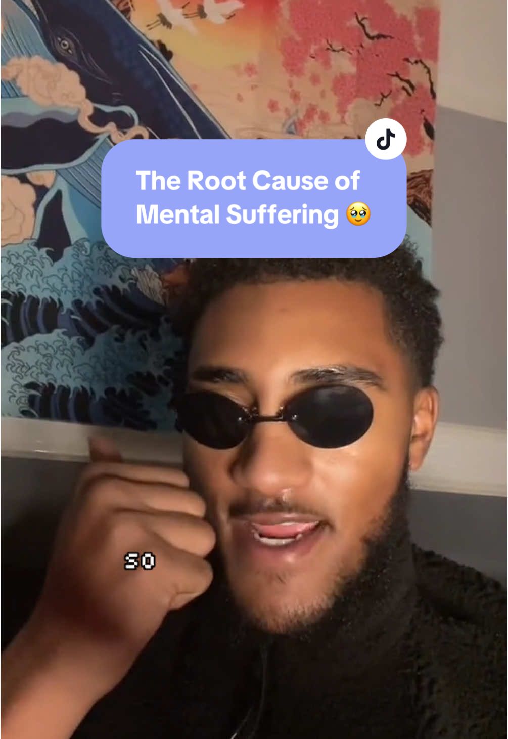 A post by @jaykaizen on TikTok caption: The Root Cause of Mental Suffering 🧠