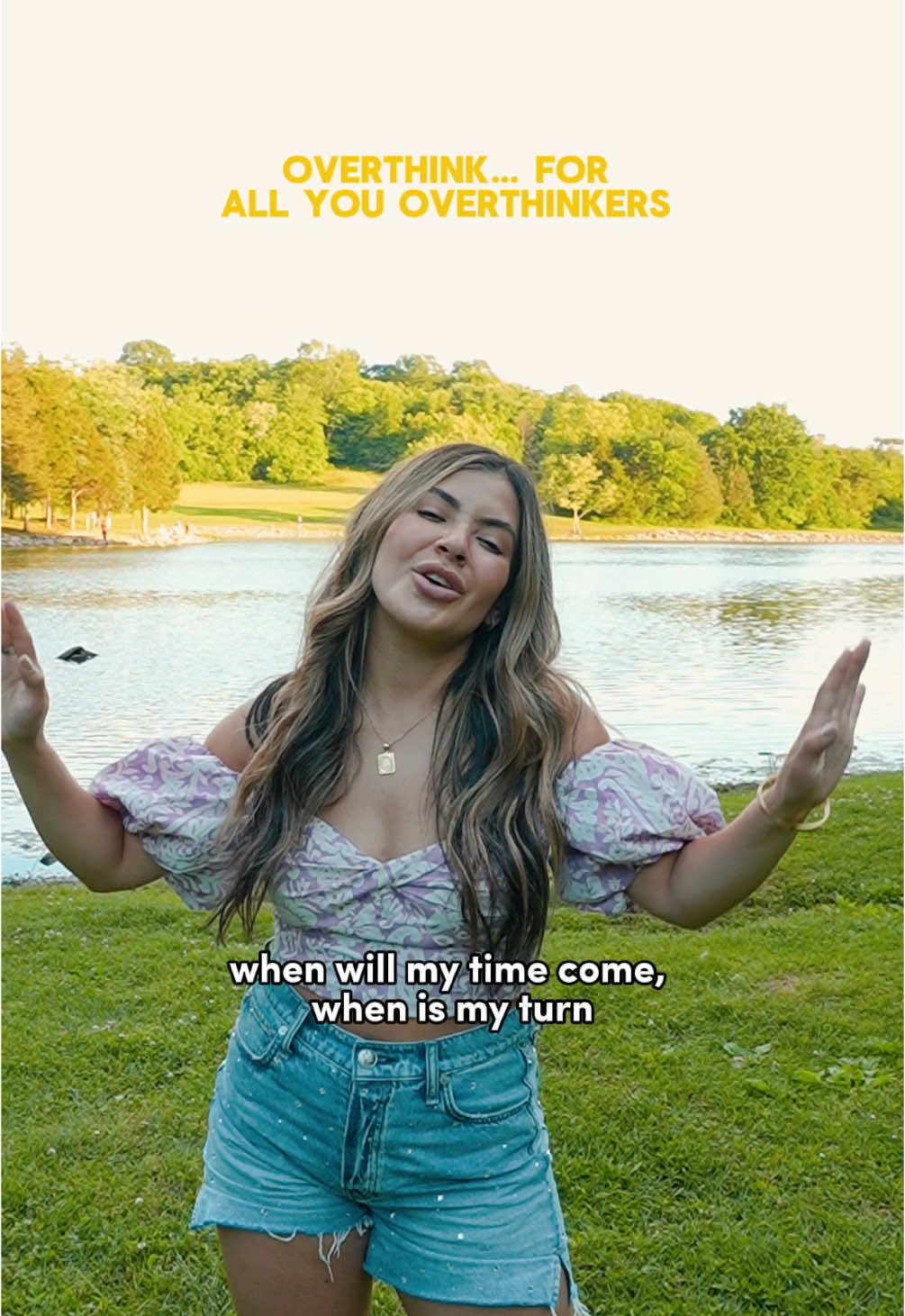A post by @dreavasquezmusic on TikTok caption: This overthinker is so thankful for all the things coming to life lately 🫶🏽 #countrymusic #overthink #anxiety #CapCut 