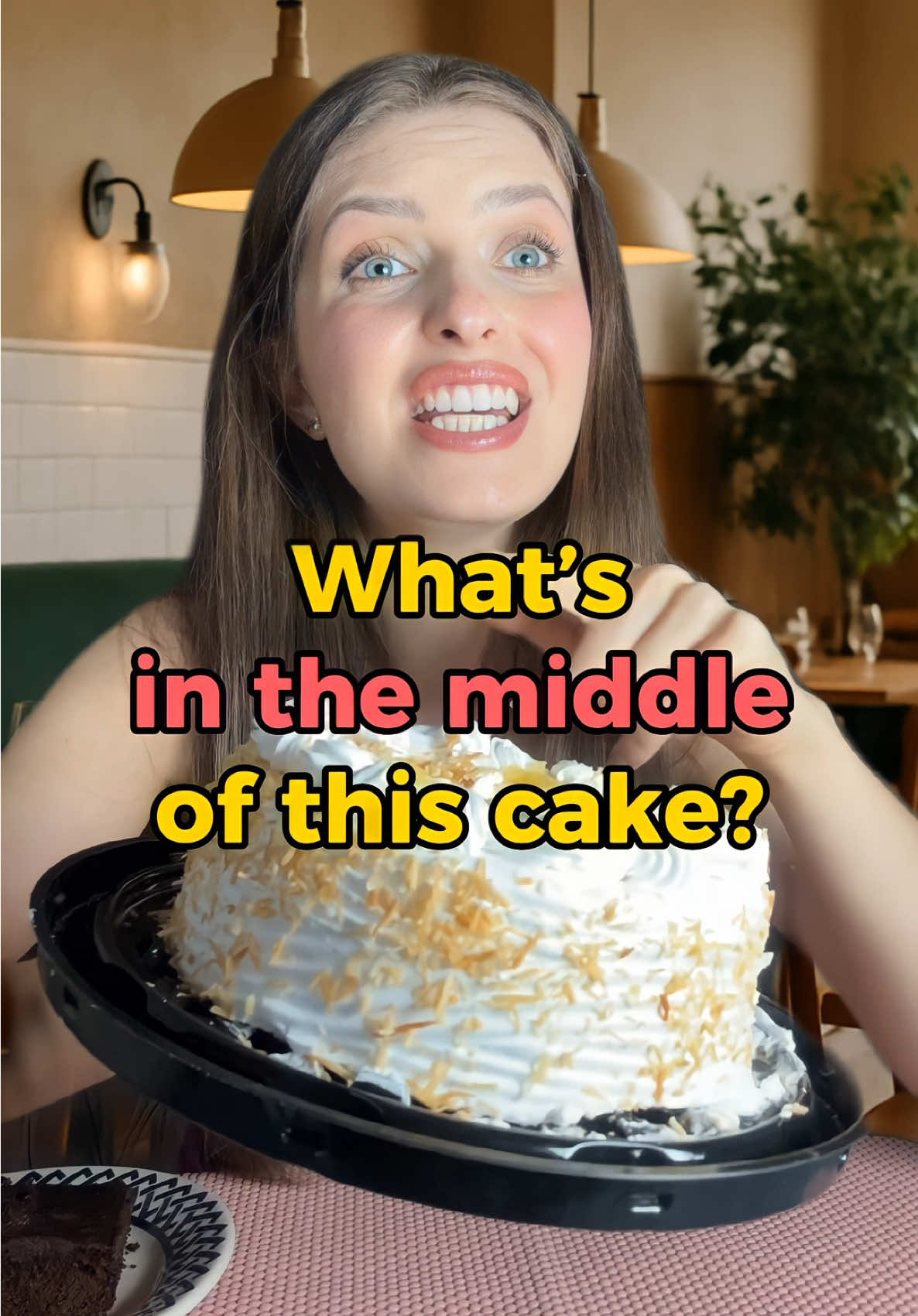A post by @englishbygiovana on TikTok caption: Eating cake in your second language 🎂