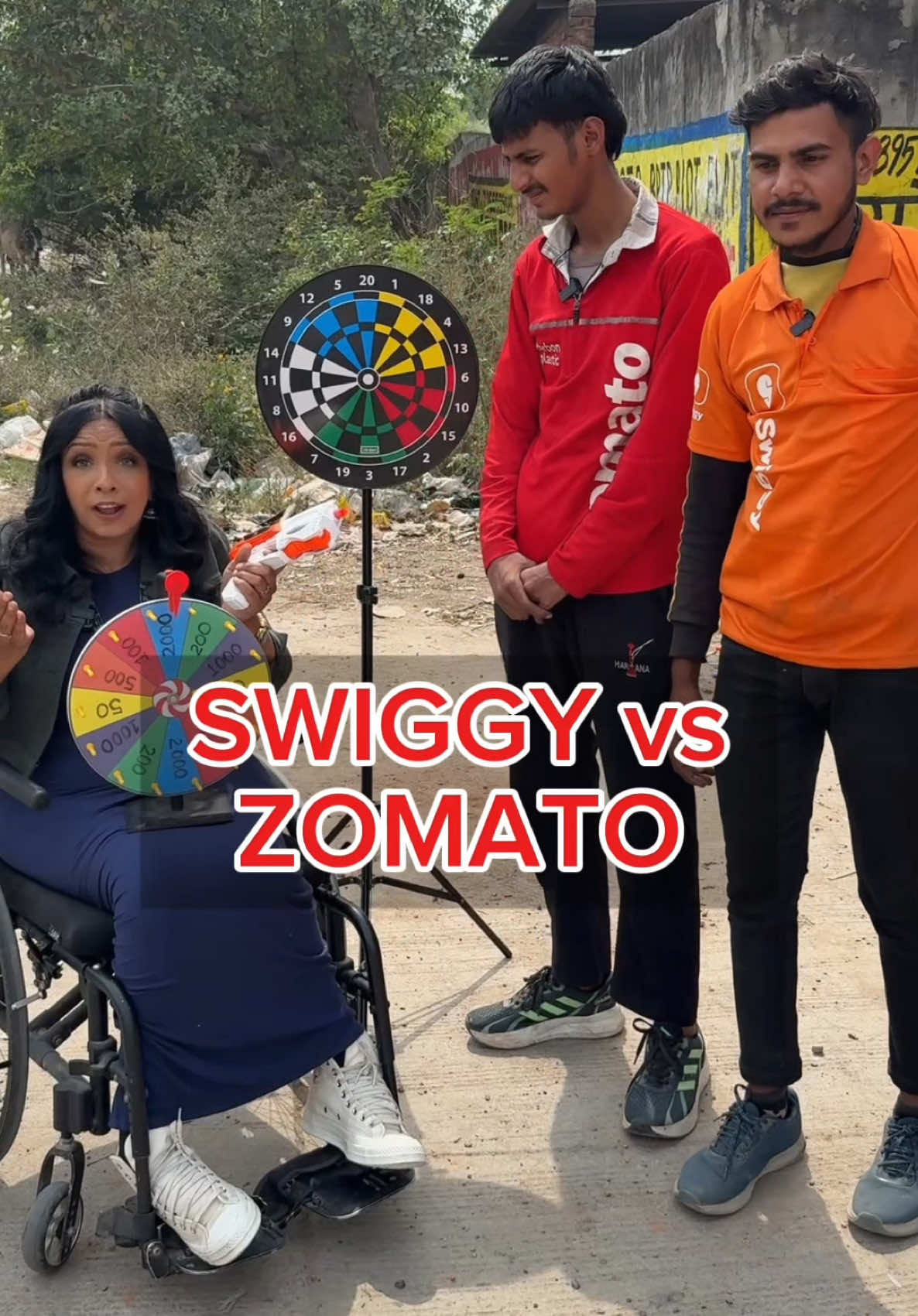 A post by @theofficialgeet on TikTok caption: Aapko bhi game khelini hai? End tak Dekho & FOLLOW - Kuch lucky followers ko chance milega🥰 Comment me batao aap kis app ko prefer karte ho, Swiggy ya Zomato? ♥️ Aise aur challenge videos banau? . Join Me to Spread Happiness 👉🏼 @theofficialgeet 🥰 . . #theofficialgeet #lovegeet #humanity #randomactsofkindness #surprise #trending #swiggy #zomato #swiggyvszomato #zomatovsswiggy #tiktokpartner 