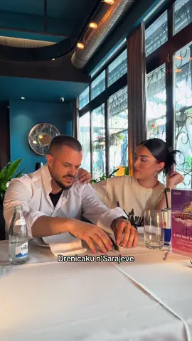 A post by @arjanlekaj on TikTok caption: Kismet edhe n’Paris po shkojme 😜 @Sarajeva Steak House @ANISA VESELI🐉 #arjanlekaj 
