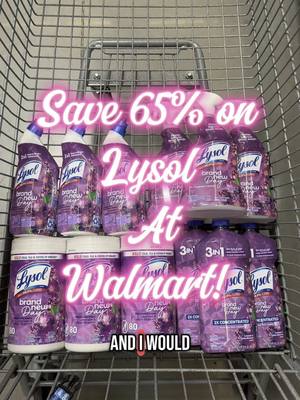 A post by @kouponingwithkristy on TikTok caption: Save on household cleaners at Walmart! @Martinez Lorena @🦋Cuponeando con Mayra🦋 #walmart #walmartcouponing #walmartfinds #walmartdeals #couponcommunity #couponing #coupon #savemoney #clean #CleanTok #lysol 